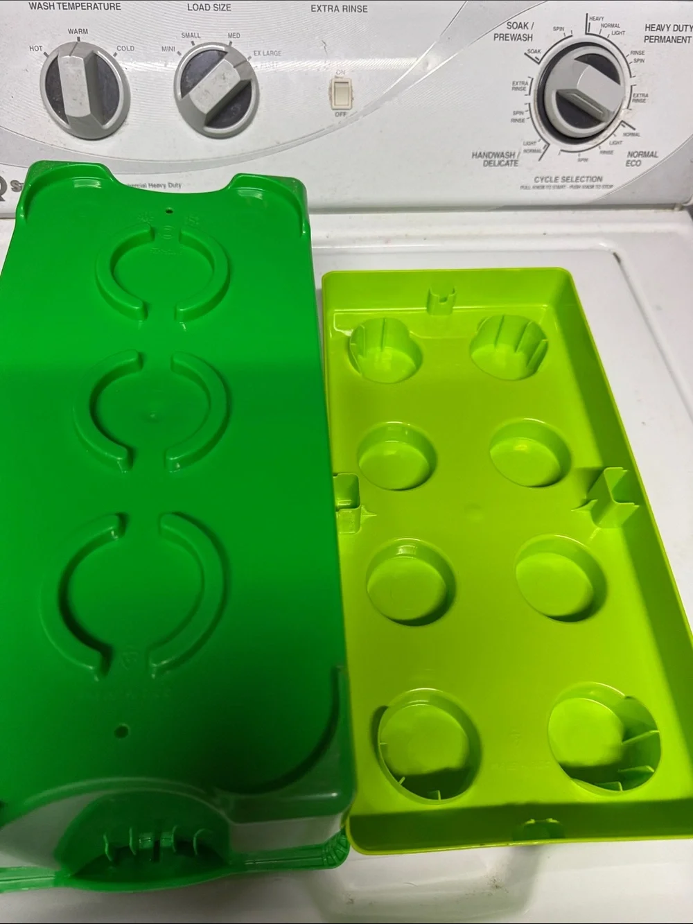 Lego Lime Green Bath Brick Storage Box EUC